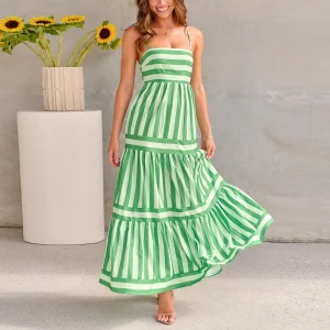 sleeveless backless maxi dress