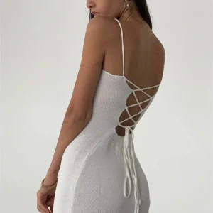 sleeveless backless maxi dress