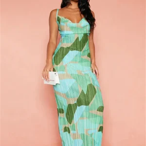 sleeveless backless maxi dress