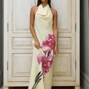 sleeveless backless maxi dress