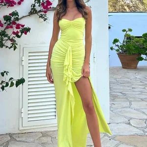 sleeveless backless maxi dress