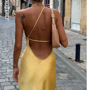 sleeveless backless maxi dress