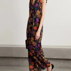 sleeveless backless maxi dress