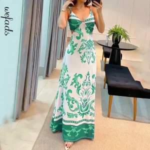 sleeveless backless maxi dress