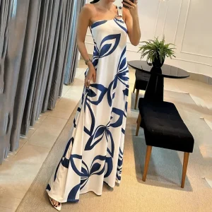 sleeveless backless maxi dress