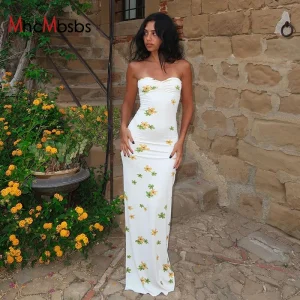 sleeveless backless maxi dress